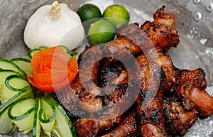 Food from the Philippines, Leeg Ng Manok (Grilled Chicken Neck) photo